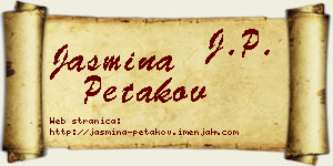Jasmina Petakov vizit kartica